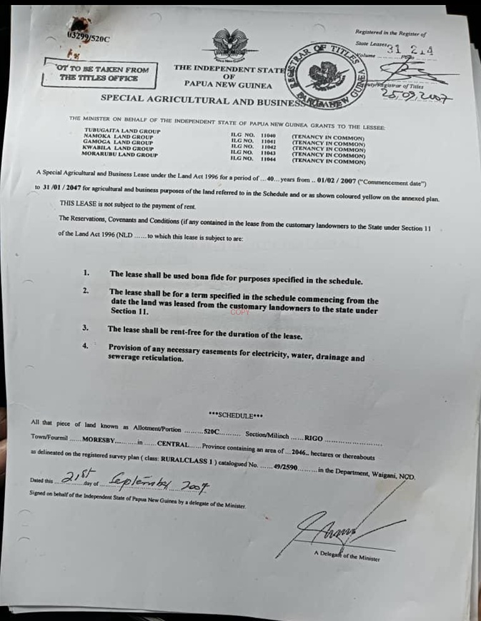 Land Title - Portion 520C